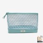Neceser Floral Impermeable Semitransparente de Gran Capacidad
