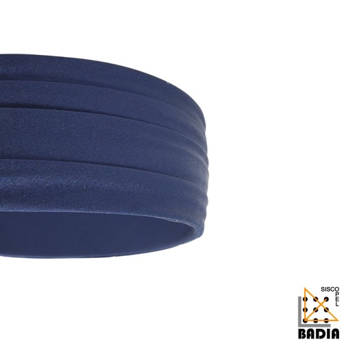 Diadema Plisada Satinada Ponette Marrón y Azul
