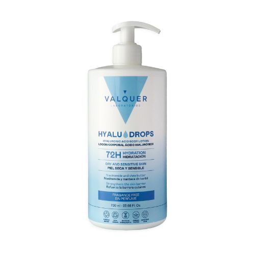 Loción Corporal Valquer Hyaludrops Sin Perfume en 700ml