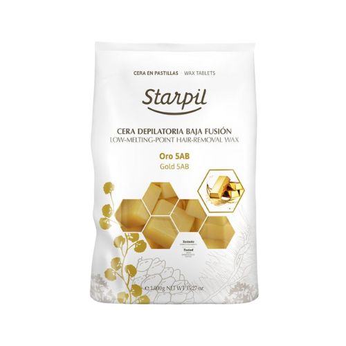 Pastillas de Cera Depilatoria Starpil Oro (5AB) 1000gr Pastillas de Cera Depilatoria Starpil Oro (5AB) 1000gr