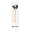 Pincel Abanico Maquillaje Profesional Pollié Pelo Sintético 28mm