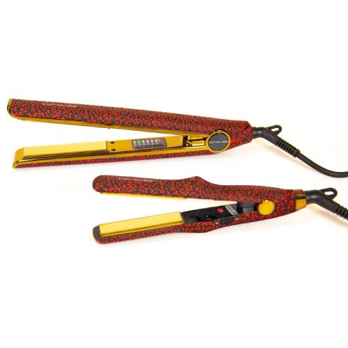 Pack Plancha de Pelo Corioliss C1 y Mini Plancha de Pelo C-TRIP en Leopard & Rojo