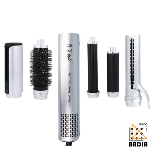 Secador de Pelo Eurostil Styler PRO con Accesorios en Plateado Secador de Pelo Eurostil Styler PRO con Accesorios en Plateado