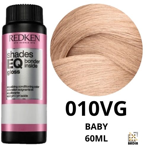 Tinte de Coloración Acida Redken Shades EQ Bonder Inside 010VG Baby de 60ml Tinte de Coloración Acida Redken Shades EQ Bonder Inside 010VG Baby de 60ml