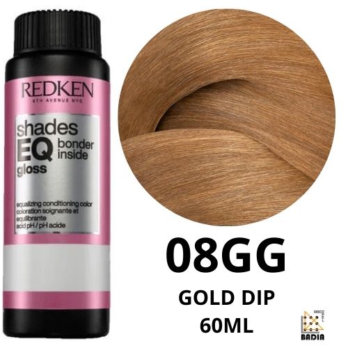 Tinte de Coloración Ácida Redken Shades EQ Bonder Inside 08GG Gold Dip de 60ml Tinte de Coloración Ácida Redken Shades EQ Bonder Inside 08GG Gold Dip de 60ml