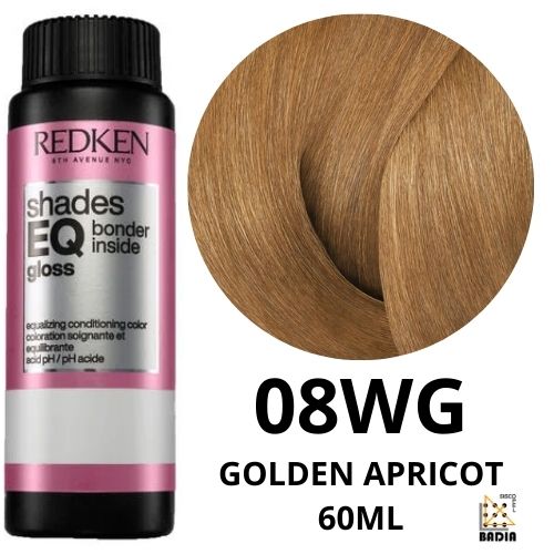 Tinte de Coloración Ácida Redken Shades EQ Bonder Inside 08WG Golden Apricot de 60ml Tinte de Coloración Ácida Redken Shades EQ Bonder Inside 08WG Golden Apricot de 60ml