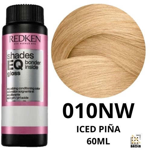 Tinte de Coloración Ácida Redken Shades EQ Bonder Inside 010NW Iced Piña de 60ml Tinte de Coloración Ácida Redken Shades EQ Bonder Inside 010NW Iced Piña de 60ml