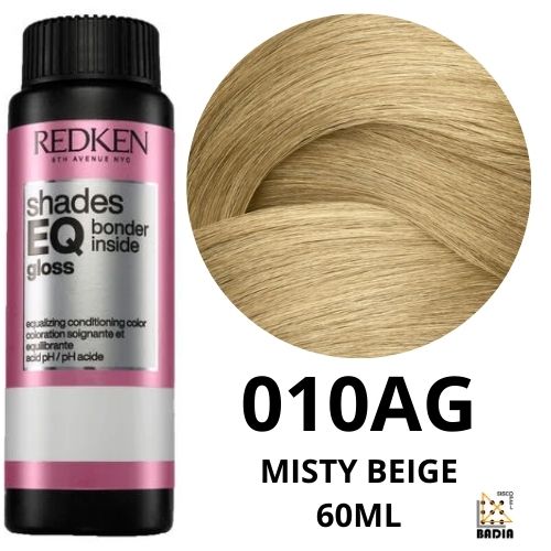 Tinte de Coloración Ácida Redken Shades EQ Bonder Inside 010AG Misty Beige de 60ml Tinte de Coloración Ácida Redken Shades EQ Bonder Inside 010AG Misty Beige de 60ml