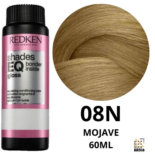 Tinte de Coloración Ácida Redken Shades EQ Bonder Inside 08N Mojave de 60ml