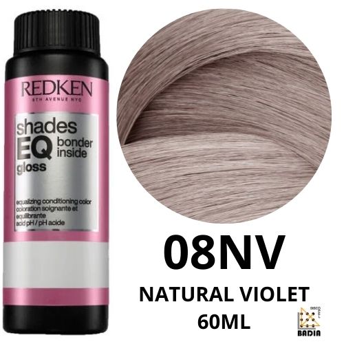 Tinte de Coloración Ácida Redken Shades EQ Bonder Inside 08NV Natural Violet de 60ml Tinte de Coloración Ácida Redken Shades EQ Bonder Inside 08NV Natural Violet de 60ml