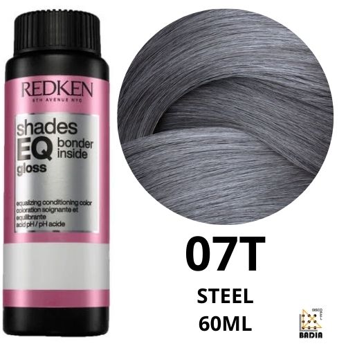 Tinte de Coloración Ácida Redken Shades EQ Bonder Inside 07T Steel de 60ml Tinte de Coloración Ácida Redken Shades EQ Bonder Inside 07T Steel de 60ml