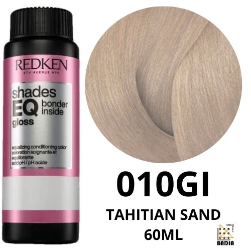 Tinte de Coloración Ácida Redken Shades EQ Bonder Inside 010GI Tahitian Sand de 60ml Tinte de Coloración Ácida Redken Shades EQ Bonder Inside 010GI Tahitian Sand de 60ml