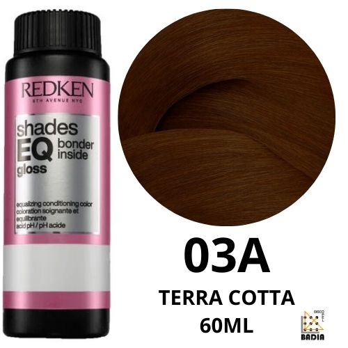 Tinte de Coloración Acida Redken Shades EQ Bonder Inside 03A Terra Cotta de 60ml Tinte de Coloración Acida Redken Shades EQ Bonder Inside 03A Terra Cotta de 60ml