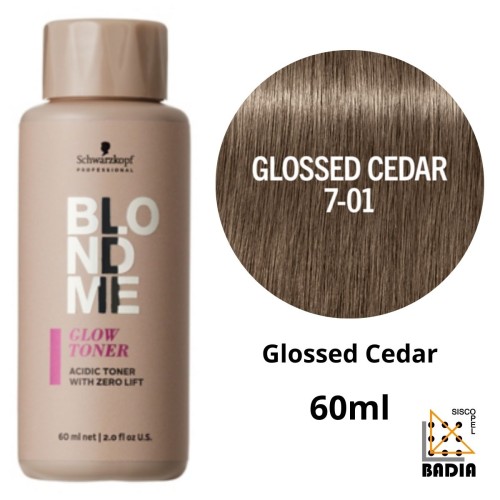Tinte de Coloración Ácida Schwarzkopf BlondME Glow Toner 7-01 Cedro Glas de 60ml Tinte de Coloración Ácida Schwarzkopf BlondME Glow Toner 7-01 Cedro Glas de 60ml