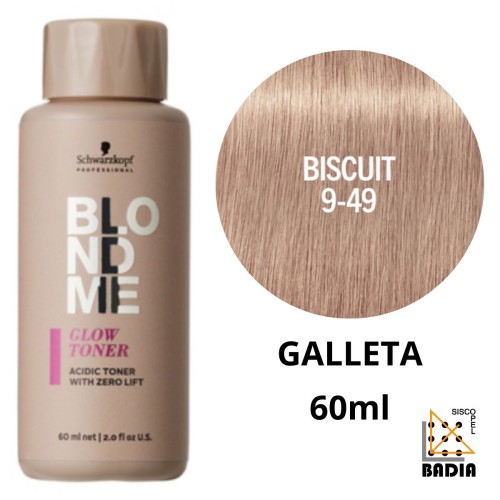 Tinte de Coloración Ácida Schwarzkopf BlondME Glow Toner 9.5-74 Galleta de 60ml Tinte de Coloración Ácida Schwarzkopf BlondME Glow Toner 9.5-74 Galleta de 60ml
