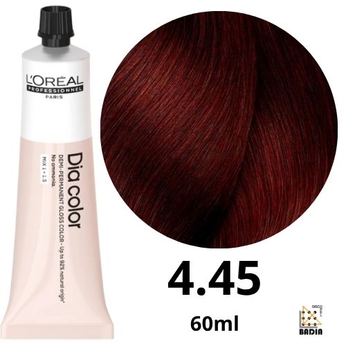 Tinte de Coloración Semipermanente L'Oreal Diacolor Nº4.45 Castaño Cobrizo Caoba de 60ml Tinte de Coloración Semipermanente L'Oreal Diacolor Nº4.45 Castaño Cobrizo Caoba de 60ml