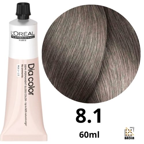 Tinte Semi-Permanente Dia Color 8.1 Rubio Claro Ceniza 60ml L'Oréal Tinte Semi-Permanente Dia Color 8.1 Rubio Claro Ceniza 60ml L'Oréal