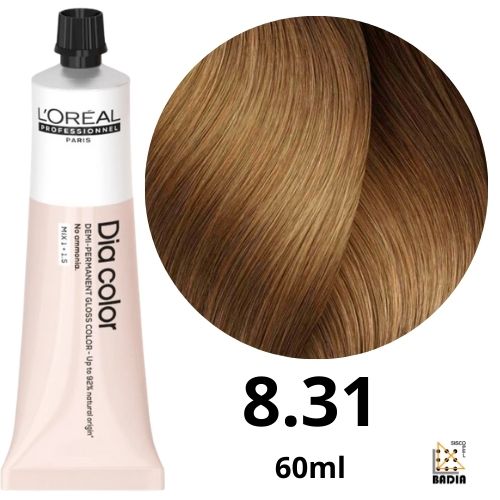 Tinte Semi-Permanente Dia Color 8.31 Rubio Claro Dorado Ceniza 60ml L'Oréal Tinte Semi-Permanente Dia Color 8.31 Rubio Claro Dorado Ceniza 60ml L'Oréal