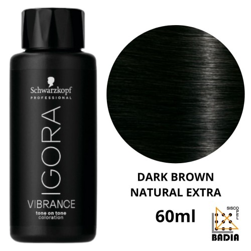 Tinte Semipermanente Schwarzkopf Igora Vibrance 3-00 Dark Brown Natural Extra de 60ml Tinte Semipermanente Schwarzkopf Igora Vibrance 3-00 Dark Brown Natural Extra de 60ml