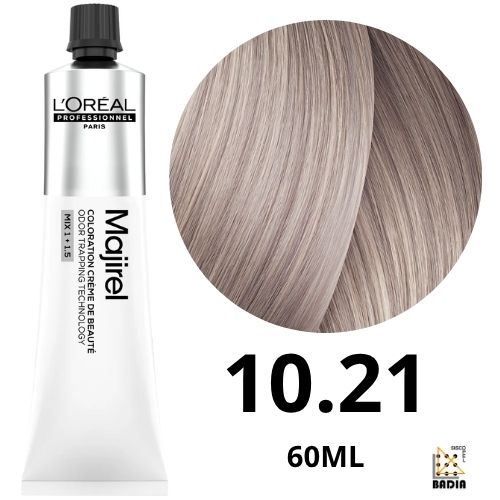 Tinte Permanente L'Oreal Professionel Majirel 10.21 Rubio Extraclaro Irisado Ceniza de 60ml Tinte Permanente L'Oreal Professionel Majirel 10.21 Rubio Extraclaro Irisado Ceniza de 60ml