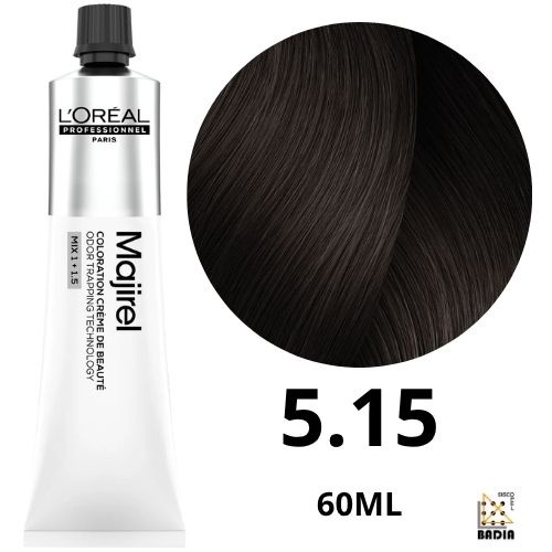 Tinte Permanente L'Oreal Professionel Majirel 5.15 Castaño Claro Ceniza Caoba de 60ml Tinte Permanente L'Oreal Professionel Majirel 5.15 Castaño Claro Ceniza Caoba de 60ml