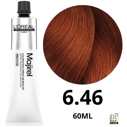 Tinte Permanente L'Oreal Professionel Majirel 6.46 Rubio Oscuro Cobrizo Rojo 60ml Tinte Permanente L'Oreal Professionel Majirel 6.46 Rubio Oscuro Cobrizo Rojo 60ml