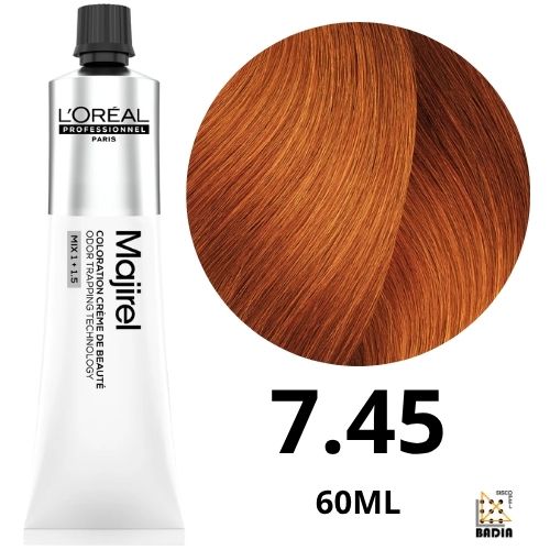 Tinte Permanente L'Oreal Professionel Majirel 7.45 Rubio Cobrizo Caoba 60ml Tinte Permanente L'Oreal Professionel Majirel 7.45 Rubio Cobrizo Caoba 60ml