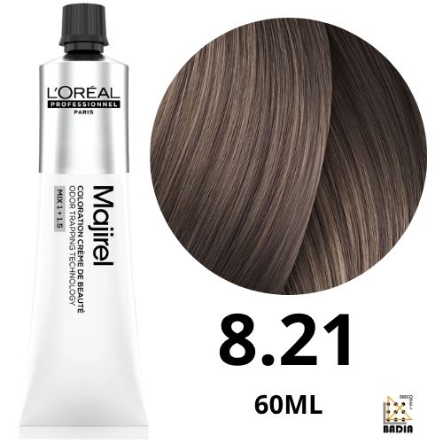 Tinte Permanente L'Oreal Professionel Majirel 8.21 Rubio Claro Irisado Ceniza de 60ml Tinte Permanente L'Oreal Professionel Majirel 8.21 Rubio Claro Irisado Ceniza de 60ml