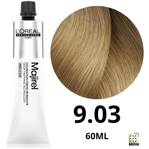 Tinte Permanente L'Oreal Professionel Majirel 9.03 Rubio Muy Claro Natural Dorado 60ml Tinte Permanente L'Oreal Professionel Majirel 9.03 Rubio Muy Claro Natural Dorado 60ml