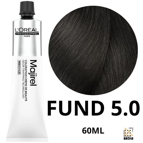 Tinte Permanente L'Oreal Professionel Majirel Fundamental 5.0 Castaño Claro Profundo de 60ml Tinte Permanente L'Oreal Professionel Majirel Fundamental 5.0 Castaño Claro Profundo de 60ml
