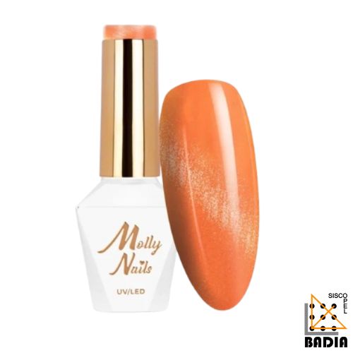 Esmalte Semipermanente Molly Lac Cat Eye Pastel Tangerine nº 276 de 8g Esmalte Semipermanente Molly Lac Cat Eye Pastel Tangerine nº 276 de 8g
