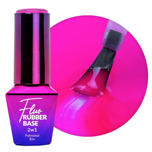 Rubber Base 2 en 1 Fluor 6 Exótica 10ml Molly Lac