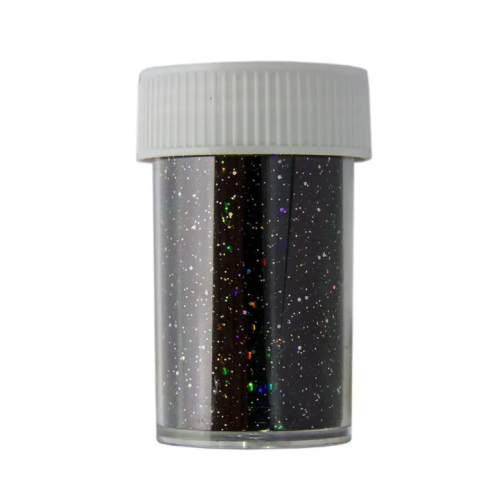 Foil Transfer Negro Glitter Holográfico MollyLac Foil Transfer Negro Glitter Holográfico MollyLac