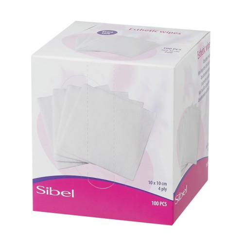 Mini Toallitas Absorbentes 10x10cm 100ud  Sibel