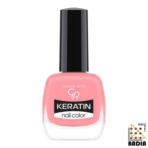 Esmalte Keratin Nail Color Nº24 Golden Rose 10ml Profesional Brillo y Larga Duración