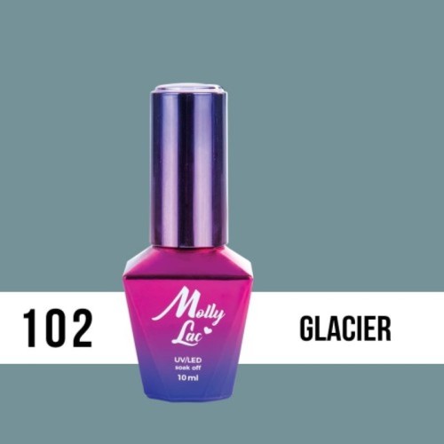 Esmalte semipermanente 102 Glacier 10ml Molly Lac Esmalte semipermanente 102 Glacier 10ml Molly Lac