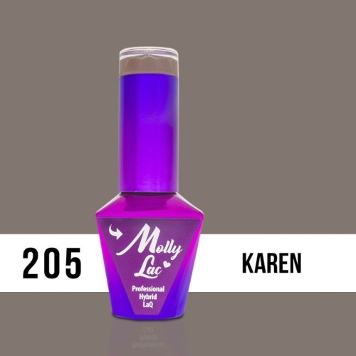 Esmalte semipermanente Karen 205 10ml MollyLac Esmalte semipermanente Karen 205 10ml MollyLac