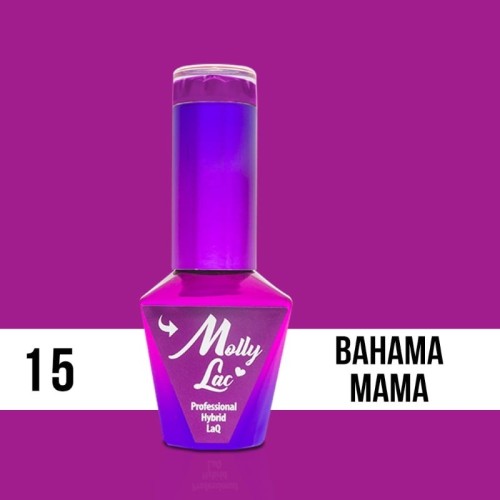 Esmalte semipermanente 15 Bahama Mama 10ml Molly Lac Esmalte semipermanente 15 Bahama Mama 10ml Molly Lac