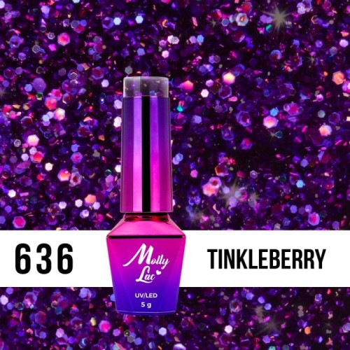 Esmalte Semipermanente 636 Tinklleberry 5ml MollyLac Esmalte Semipermanente 636 Tinklleberry 5ml MollyLac