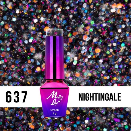 Esmalte Semipermanente 637 Nightingale 5ml MollyLac Esmalte Semipermanente 637 Nightingale 5ml MollyLac